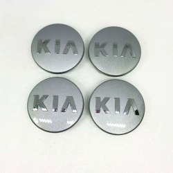 KIA03 - 58MM 4-pakksenter dekker KIA Silver one size