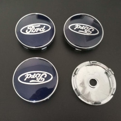 F12 - 60MM 4-pack Centrumkåpor Ford Silver one size