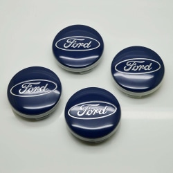 F03 - 54MM 4-pack Centrumkåpor Ford Silver one size
