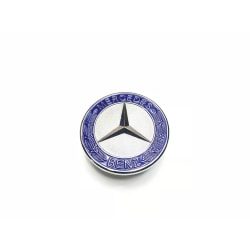 Mercedes-Benz motorhuv Emblem Blå 57mm Blå one size
