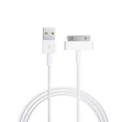 Laddkabel för äldre iPhones och iPads 30-pin USB-kabel Vit