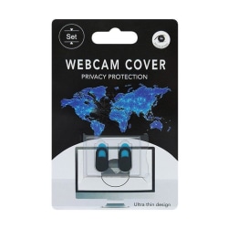 2X Skydd för webbkamera webcam cover Svart one size
