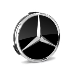 MB03 - 75MM 4-pakksenter dekker Mercedes Benz Silver one size