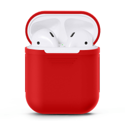 Silikon skal fodral för Apple Airpods / Airpods 2 - Röd Röd