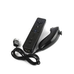 Wii Remote Plus + Nunchuck MotionPlus (Svart) Svart one size