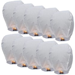 Khom Loy / Floating lantern 10pack White one size