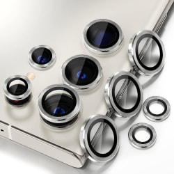 Silver Samsung S23 Ultra Kamera Linsskydd Transparent one size