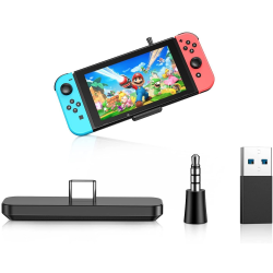 Bluetooth -sovitin, yhteensopiva Nintendo Switch / OLED / Lite, Black