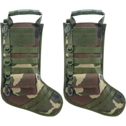 2 stk. Tactical Xmas Stocking med camouflage til militærudstyr