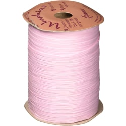 Offray Matte Pink Raffia Ribbon, 1/4'' leveä, 100 Jaardia