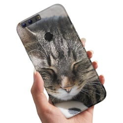Huawei Honor 8 - Cover / Mobilcover Sleeping Cat