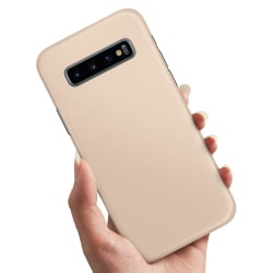 Samsung Galaxy S10 - Skal / Mobilskal Beige Beige