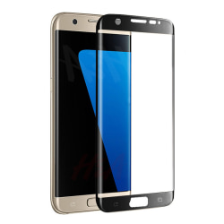 Skärmskydd Samsung Galaxy S7 - Heltäckande Glas Svart Transparent