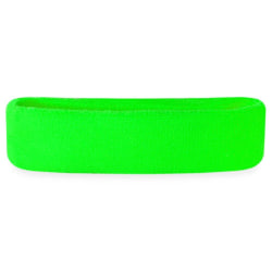 Neon Svettband / Huvudband - UV-reaktiv Limegrön