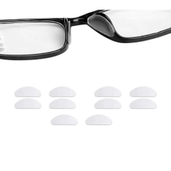Neseputer for briller / silikon sal - 5 par Transparent