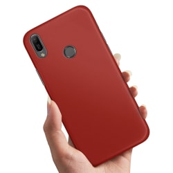 Huawei Y6 (2019) - Cover / Mobilcover Mørkerød Dark red