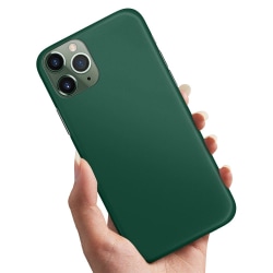 iPhone 11 Pro - Cover / Mobilcover Mørkegrøn Dark green