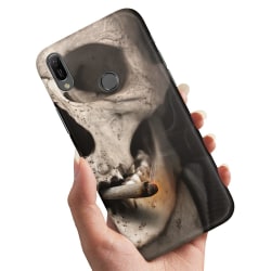 Huawei Y6 (2019) - Skal / Mobilskal Smoking Skull