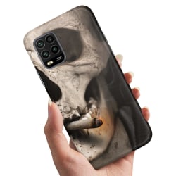 Xiaomi Mi 10 Lite - Cover / Mobilcover Rygende Skull