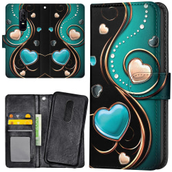OnePlus 7 Pro - Lommebokveske Hearts