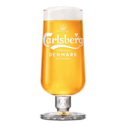 6-Pak - Ølglas Carlsberg Stemmet - 40Cl - Glas til Øl Transparent