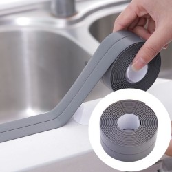 Tiivisteteippi keittiöön ja kylpyhuoneeseen / teippi (22mm x 3,2m) - harmaa Grey