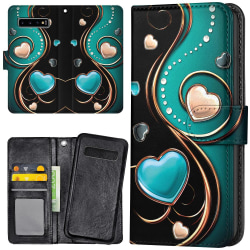 Samsung Galaxy S10 Plus - Plånboksfodral Hjärtan