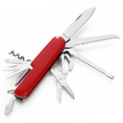 Lommekniv & Multiverktøy - 11 funksjoner - Kniv, saks, sag mm. Multicolor
