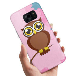 Samsung Galaxy S7 Edge - kansi / matkapuhelimen suojus suuri pöllö