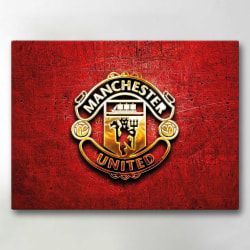 Maleri / Lærred - Manchester United - 40x30 cm - Lærred Multicolor
