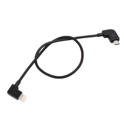 Lightning - Micro-USB för DJI Mavic Pro / Spark (30cm) Svart