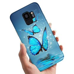 Samsung Galaxy S9 - Skal / Mobilskal Glittrande Fjärilar