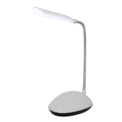 LED-pöytävalaisin joustavalla hanhenkaulalla - Paristokäyttöinen lamppu White