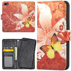 iPhone XR - Mobilfodral Fjäril & Blomma