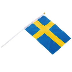 6-Pack - Handflagga / Flagga - Sverige