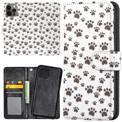 iPhone 13 Pro - Pung-etui Paw-mønster Multicolor