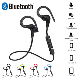 Bluetooth In-ear Hörlurar med Mikrofon - Trådlösa - Flera färger Svart