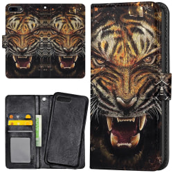 iPhone 7 Plus - Mobilfodral Rytande Tiger