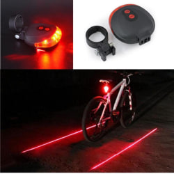 Baklykta / LED-lampa till Cykel - Cykellampa Röd