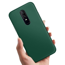 OnePlus 6 - Cover / Mobilcover Mørkegrøn Dark green