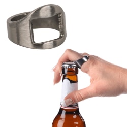 2-Pack - Flaskeåbner / Lågåbner - Ring Dark grey