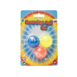 Studsboll / Gummiboll - (3-Pack) multifärg