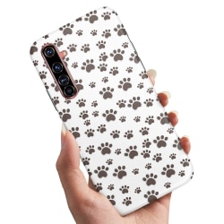 Realme X50 Pro - Cover / Mobile Cover Paw Mønster