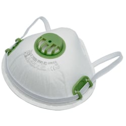 2-Pack - Munskydd FFP3 CE Märkt - Skydd Mun / Mask Skyddsmask Vit