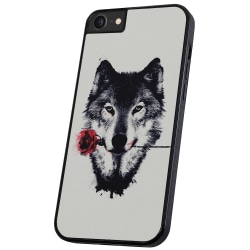 iPhone 6/7/8 / SE - Deksel Wolf Praise Multicolor