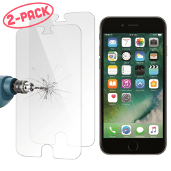 2-Pack - iPhone 6 / 6s - Skjermbeskytter i herdet glass Transparent