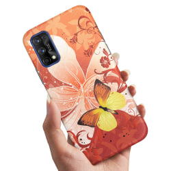 Realme 7 Pro - Deksel / Mobildeksel Butterfly & Flower