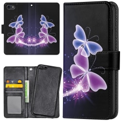 iPhone 8 - Mobilfodral Lila Fjärilar