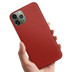 iPhone 12 - Kansi / matkapuhelimen kansi Tummanpunainen Dark red