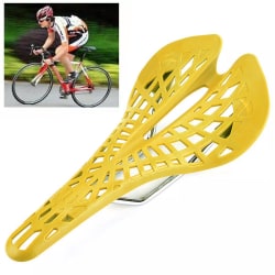 Sykkelsadel med oppheng / Sadel for sykkel - Gul Yellow
